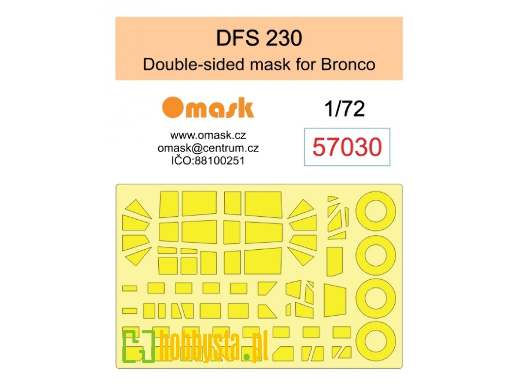 Dfs 230 Double-sided Masks (For Bronco Kits) - zdjęcie 1 Dfs 230 Double-sided Masks (For Bronco Kits) - zdjęcie 1