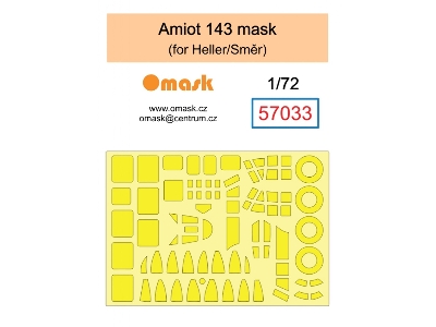 Amiot 143 Mask (For Heller/Směr) - zdjęcie 1