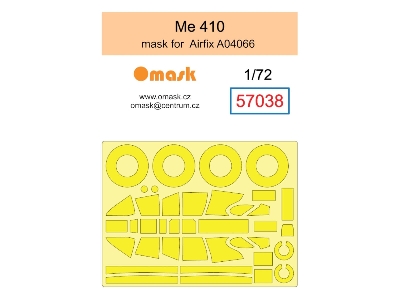 Me 410 Mask (For Airfix A04066) - zdjęcie 1