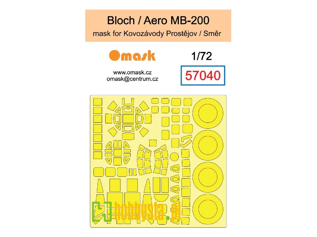 Bloch / Aero Mb-200 Mask (For Kovozávody Prostějov/Směr) - zdjęcie 1 Bloch / Aero Mb-200 Mask (For Kovozávody Prostějov/Směr) - zdjęcie 1