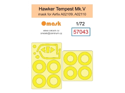 Hawker Tempest Mk.V Mask (For Airfix A02109, A02110) - zdjęcie 1
