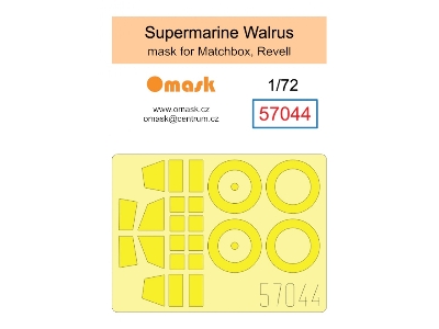 Supermarine Walrus - Mask (For Matchbox / Revell) - zdjęcie 1