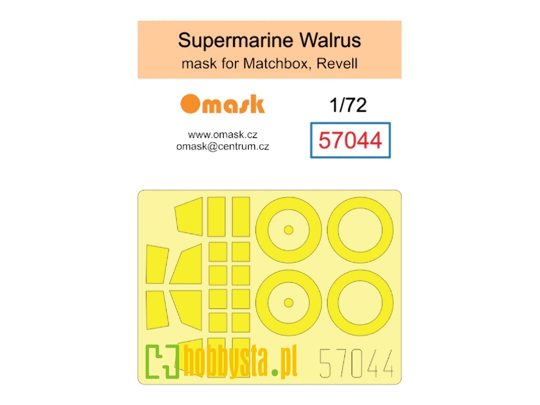 Supermarine Walrus - Mask (For Matchbox / Revell) - zdjęcie 1