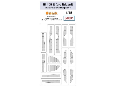 Bf 109e Masks For Control Surfaces (For Eduard) - zdjęcie 1