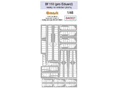 Bf 110 Masks For Control Surfaces (For Eduard) - zdjęcie 1