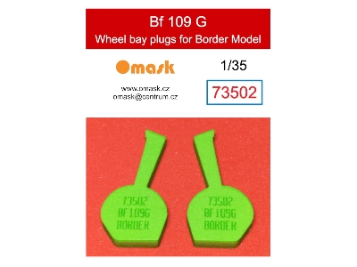 Bf 109 G Wheel Bay Plugs (For Border Model Bf-001) - zdjęcie 1