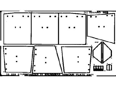  Brummbar armour plates 1/35 - Dragon - blaszki - zdjęcie 1