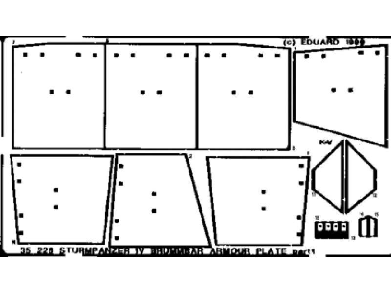  Brummbar armour plates 1/35 - Dragon - blaszki - zdjęcie 1