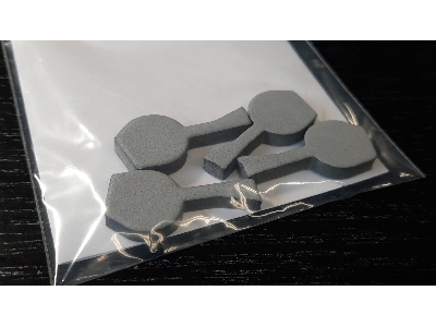 Messerschmitt Bf-109 E Wheel Bay Plugs (For Eduard Kits) - zdjęcie 2
