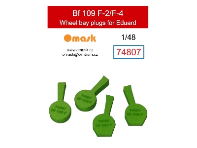 Messerschmitt Bf 109 F-2 / F-4 Wheel Bay Plugs (For Eduard Kits) - zdjęcie 1