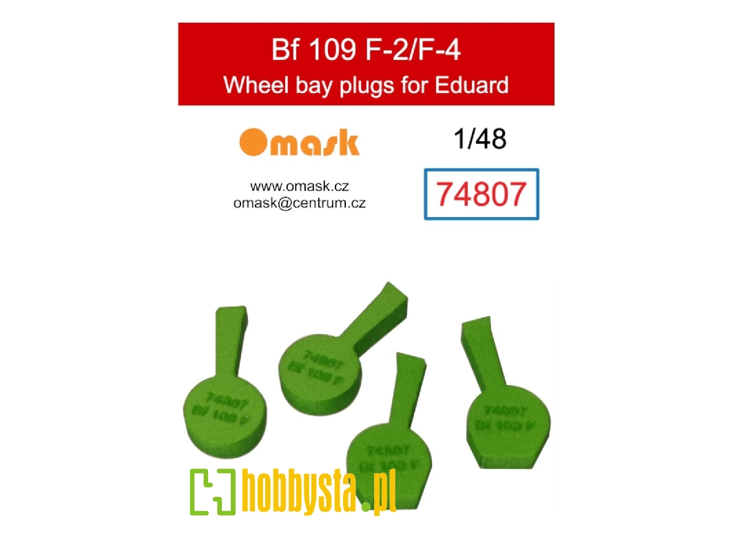 Messerschmitt Bf 109 F-2 / F-4 Wheel Bay Plugs (For Eduard Kits) - zdjęcie 1 Messerschmitt Bf 109 F-2 / F-4 Wheel Bay Plugs (For Eduard Kits) - zdjęcie 1