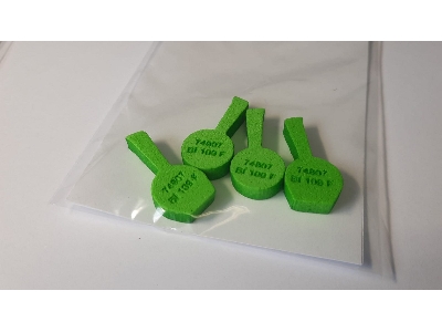 Messerschmitt Bf 109 F-2 / F-4 Wheel Bay Plugs (For Eduard Kits) - zdjęcie 2
