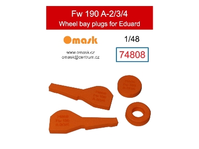Focke-wulf Fw-190 A-2/3/4 Wheel Bay Plugs (For Eduard Kits) - zdjęcie 1
