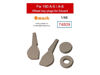 Focke-wulf Fw-190 A-5 / A-6 Wheel Bay Plugs (For Eduard Kits) - zdjęcie 1