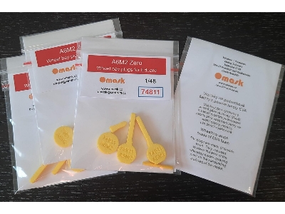 Mitsubushi A6m2 Zero Wheel Bay Plugs (For Eduard Kits) - zdjęcie 3