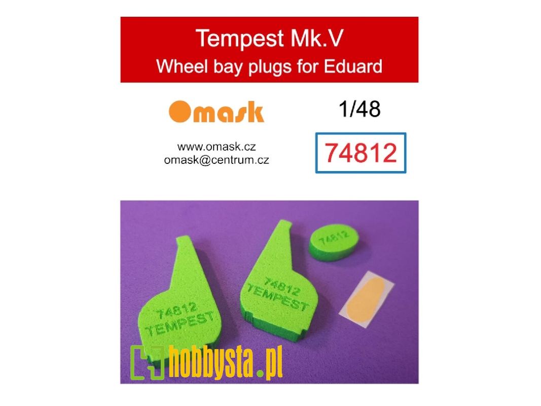 Hawker Tempest Mk.V Wheel Bay Plugs (For Eduard Kits) - zdjęcie 1 Hawker Tempest Mk.V Wheel Bay Plugs (For Eduard Kits) - zdjęcie 1
