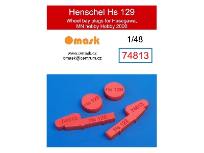 Henschel Hs 129 Wheel Bay Plugs (For Hasegawa / Mn Hobby / Hobby 2000 / Revell Kits) - zdjęcie 1