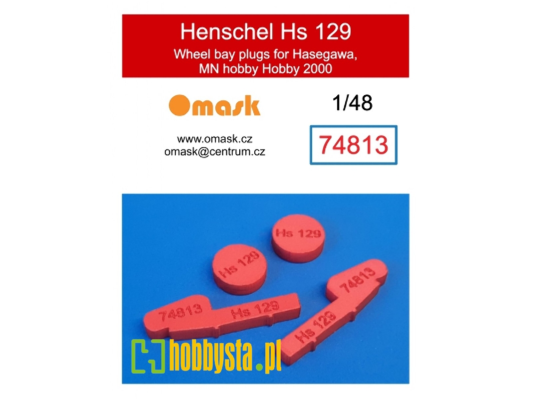 Henschel Hs 129 Wheel Bay Plugs (For Hasegawa / Mn Hobby / Hobby 2000 / Revell Kits) - zdjęcie 1