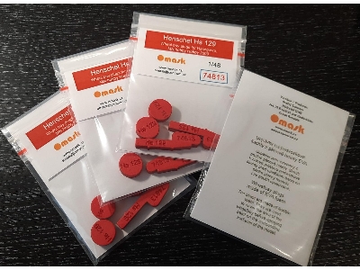 Henschel Hs 129 Wheel Bay Plugs (For Hasegawa / Mn Hobby / Hobby 2000 / Revell Kits) - zdjęcie 3
