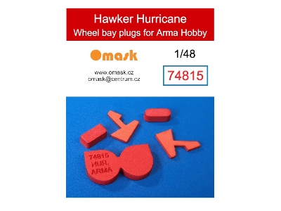 Hawker Hurricane Wheel Bay Plugs (For Arma Hobby Kits) - zdjęcie 1