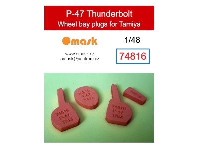 Republic P-47 Thunderbolt Wheel Bay Plugs (For Tamiya Kits) - zdjęcie 1