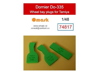 Dornier Do-335 Wheel Bay Plugs (For Tamiya Kits) - zdjęcie 1
