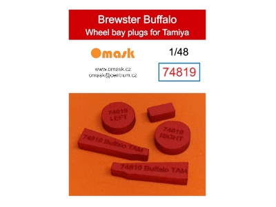 Brewster Buffalo Wheel Bay Plugs (For Tamiya 61019, 61031, 61094) - zdjęcie 1