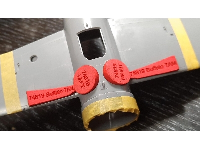 Brewster Buffalo Wheel Bay Plugs (For Tamiya 61019, 61031, 61094) - zdjęcie 4