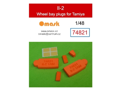 Il-2 Wheel Bay Plugs (For Tamiya 61113, 25212) - zdjęcie 1