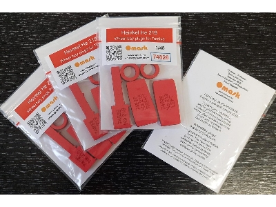 Heinkel He 219 Wheel Bay Plugs (For Tamiya 61057, 89682) - zdjęcie 4