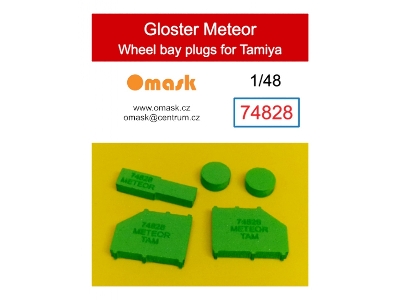 Gloster Meteor Wheel Bay Plugs (For Tamiya 61051, 61065, 61083) - zdjęcie 1
