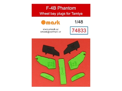 F-4b Phantom Wheel Bay Plugs (For Tamiya 61121) - zdjęcie 1