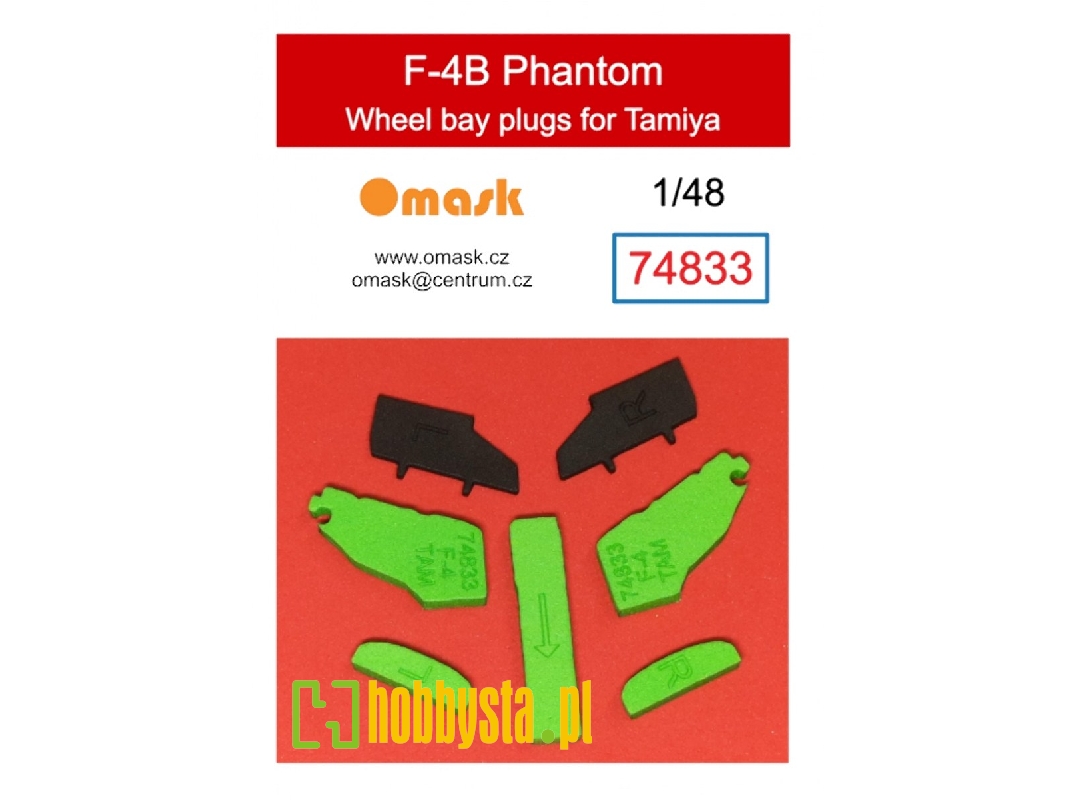 F-4b Phantom Wheel Bay Plugs (For Tamiya 61121) - zdjęcie 1 F-4b Phantom Wheel Bay Plugs (For Tamiya 61121) - zdjęcie 1