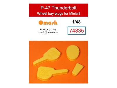 P-47 Thunderbolt Wheel Bay Plugs (For Miniart 48009) - zdjęcie 1