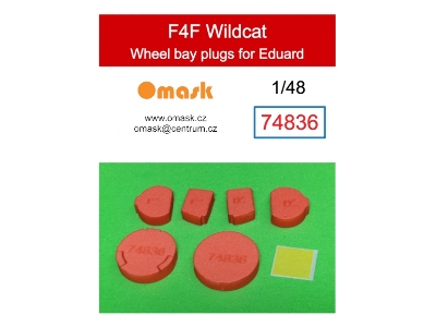 F4f Wildcat Wheel Bay Plugs (For Eduard) - zdjęcie 1