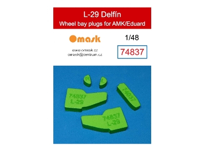 L-29 Delfín Wheel Bay Plugs (For Amk/Eduard) - zdjęcie 1