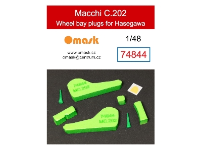 Macchi C.202 Wheel Bay Plugs (For Hasegawa) - zdjęcie 1