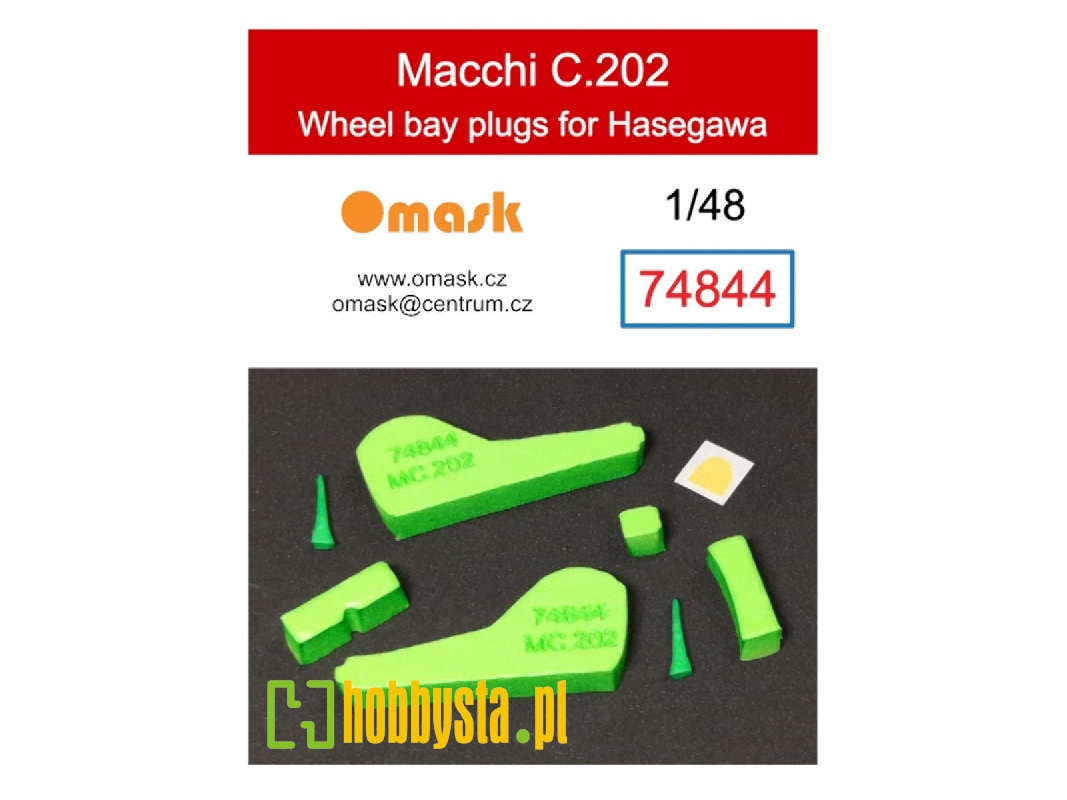 Macchi C.202 Wheel Bay Plugs (For Hasegawa) - zdjęcie 1 Macchi C.202 Wheel Bay Plugs (For Hasegawa) - zdjęcie 1