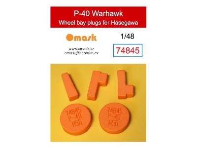 P-40 Warhawk Wheel Bay Plugs (For Hasegawa) - zdjęcie 1