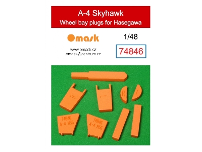 A-4 Skyhawk Wheel Bay Plugs (For Hasegawa) - zdjęcie 1