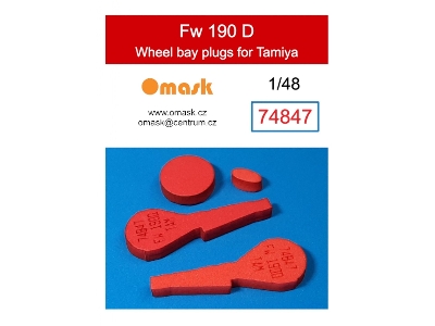 Fw 190 D Wheel Bay Plugs (For Tamiya 61041, 61081, 25213) - zdjęcie 1