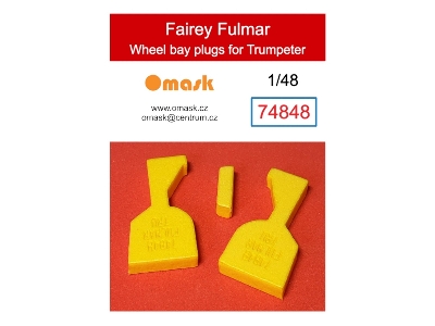 Fairey Fulmar Wheel Bay Plugs (For Trumpeter 05822) - zdjęcie 1