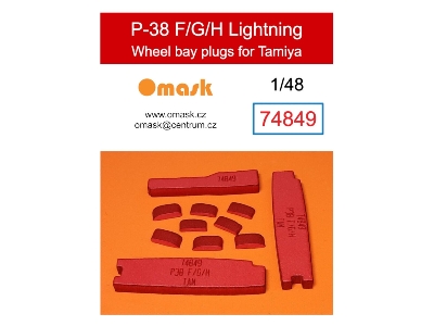 P-38 F/G/H Lightning Wheel Bay Plugs (For Tamiya 62110, 25199) - zdjęcie 1