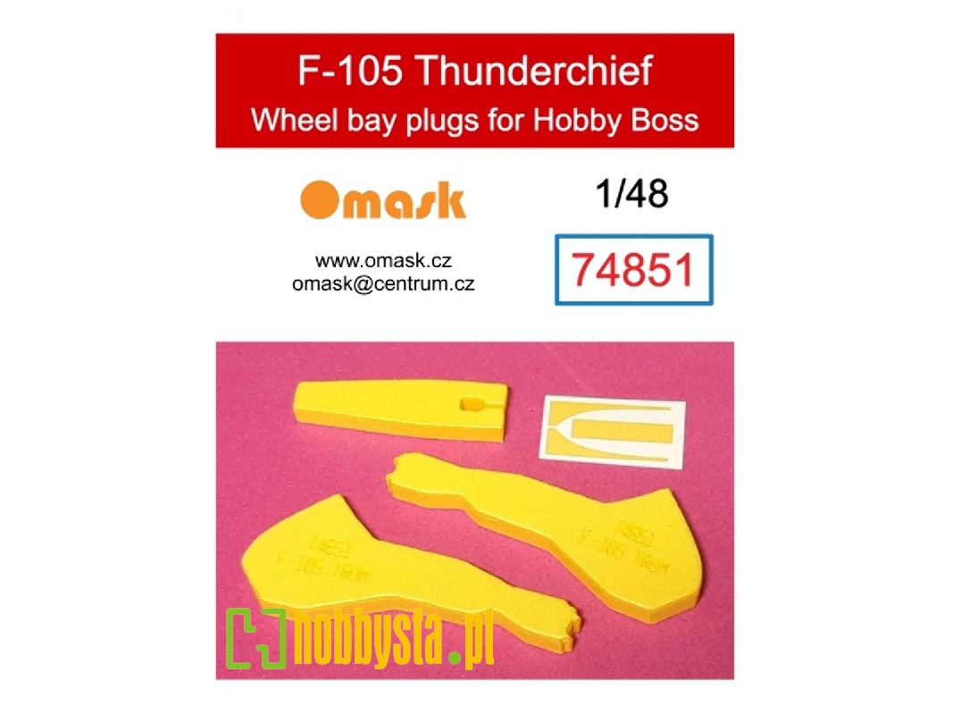F-105 Thunderchief Wheel Bay Plugs (For Hobby Boss 80332, 80333) - zdjęcie 1