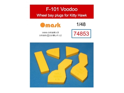 F-101 Voodoo Wheel Bay Plugs (For Kitty Hawk 80114, 80115, 80116) - zdjęcie 1