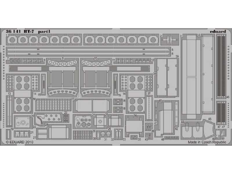 BT-7 1/35 - Tamiya - blaszki - zdjęcie 1 BT-7 1/35 - Tamiya - blaszki - zdjęcie 1