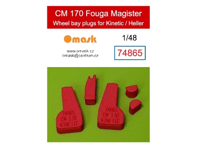 Cm 170 Fouga Magister Wheel Bay Plugs (For Kinetic/Heller) - zdjęcie 1
