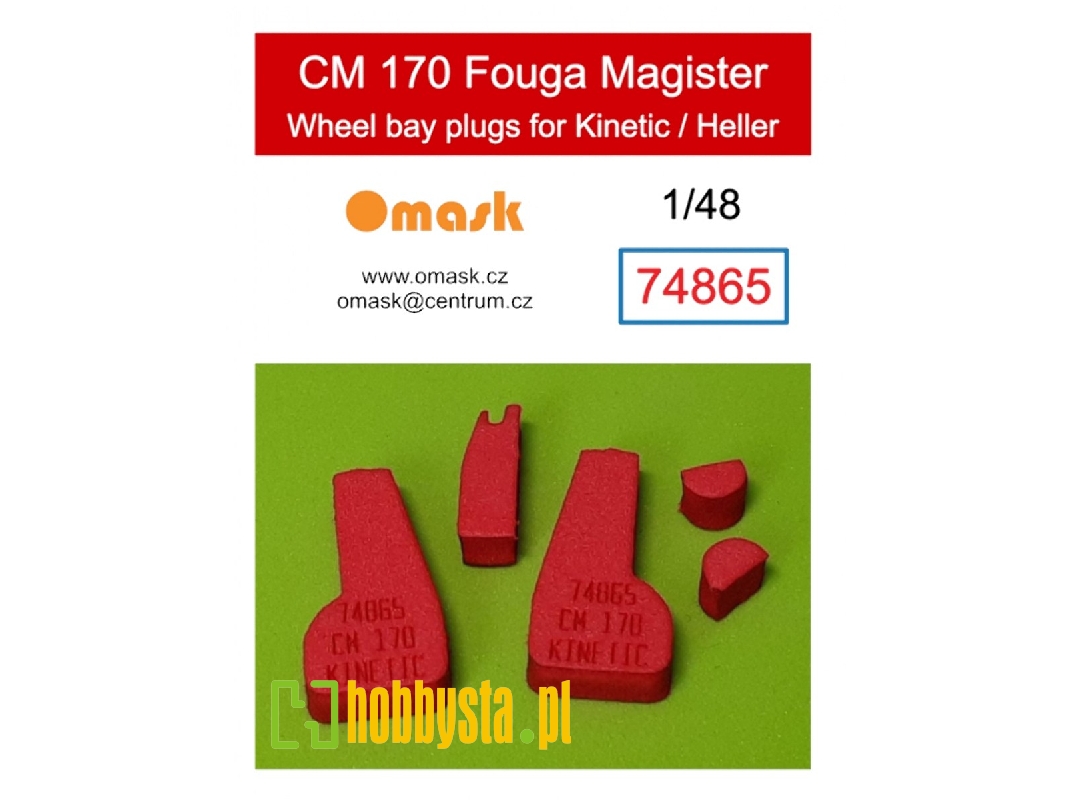 Cm 170 Fouga Magister Wheel Bay Plugs (For Kinetic/Heller) - zdjęcie 1 Cm 170 Fouga Magister Wheel Bay Plugs (For Kinetic/Heller) - zdjęcie 1
