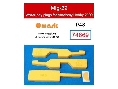 Mig-29 Wheel Bay Plugs (For Academy/Hobby 2000) - zdjęcie 1