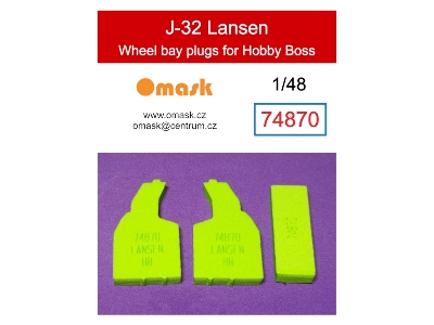 J-32 Lansen Wheel Bay Plugs (For Hobby Boss) - zdjęcie 1